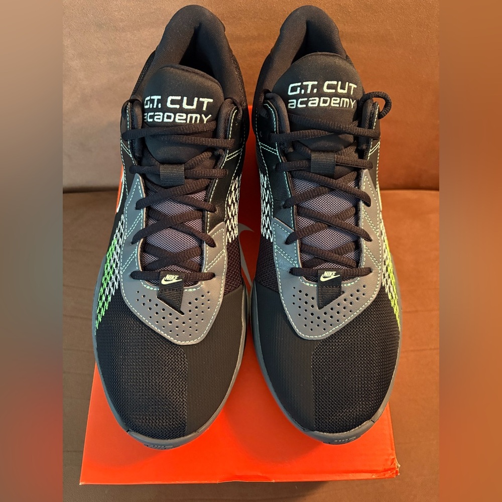 NEW Nike G.T. Cut Academy Black and Lime Sneakers